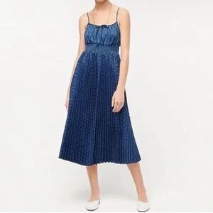 J Crew Smocked- Waist Pleated Dress in Gingham